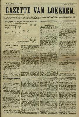 Gazette van Lokeren 12/01/1873