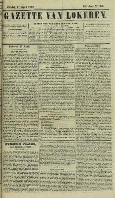 Gazette van Lokeren 27/04/1862