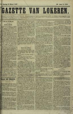 Gazette van Lokeren 14/03/1869