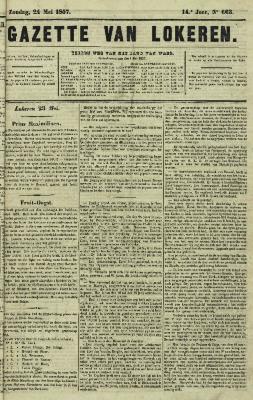 Gazette van Lokeren 24/05/1857