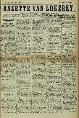 Gazette van Lokeren 17/07/1910