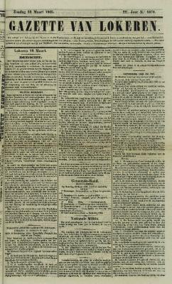 Gazette van Lokeren 19/03/1865