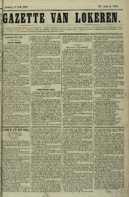 Gazette van Lokeren 11/07/1869