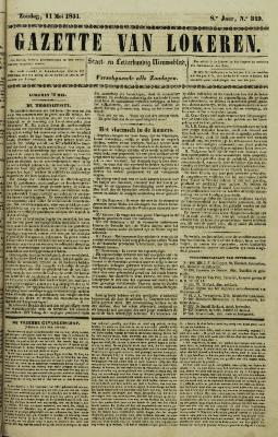 Gazette van Lokeren 11/05/1851