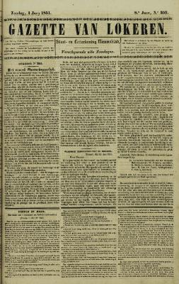 Gazette van Lokeren 01/06/1851