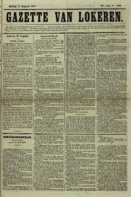 Gazette van Lokeren 11/08/1867