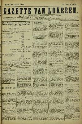Gazette van Lokeren 31/01/1904
