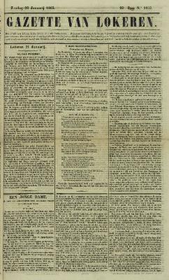 Gazette van Lokeren 22/01/1865