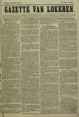 Gazette van Lokeren 20/02/1876