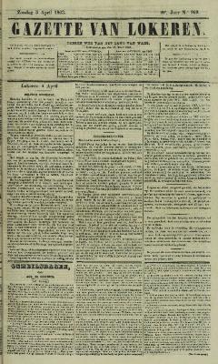 Gazette van Lokeren 05/04/1863