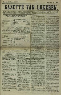 Gazette van Lokeren 13/01/1878