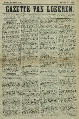 Gazette van Lokeren 21/04/1878