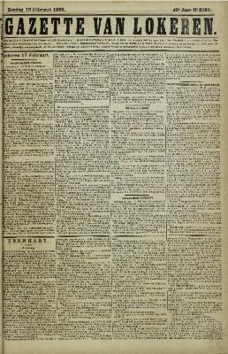 Gazette van Lokeren 18/02/1883