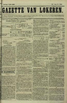 Gazette van Lokeren 05/07/1868