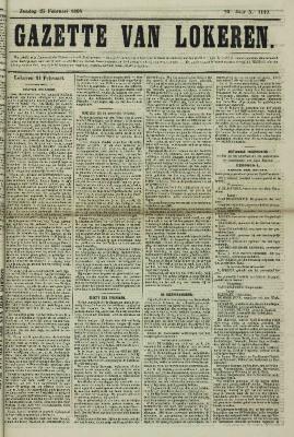 Gazette van Lokeren 25/02/1866