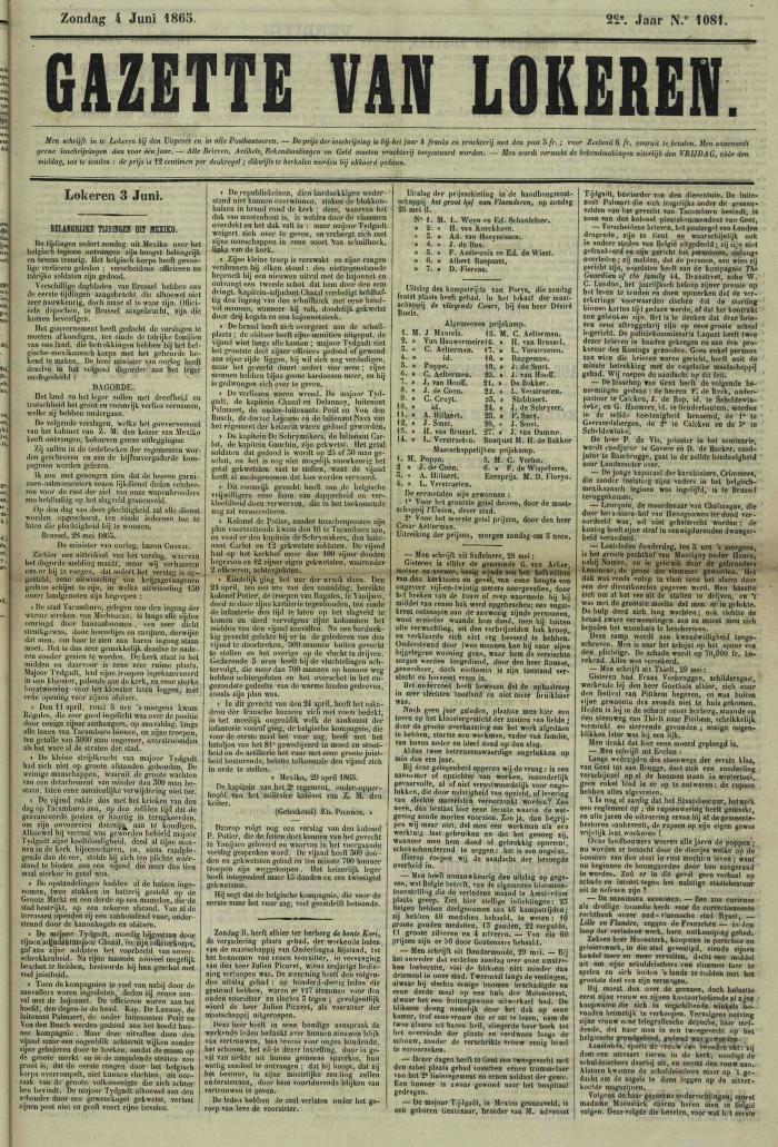 Gazette van Lokeren 04/06/1865