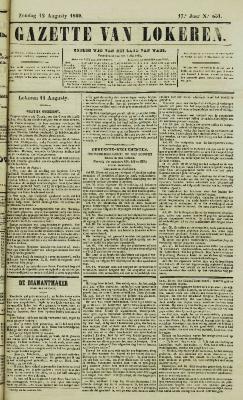 Gazette van Lokeren 12/08/1860