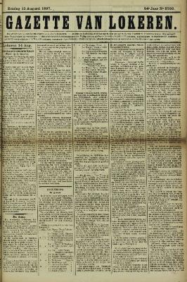 Gazette van Lokeren 15/08/1897