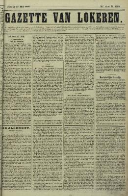 Gazette van Lokeren 23/05/1869