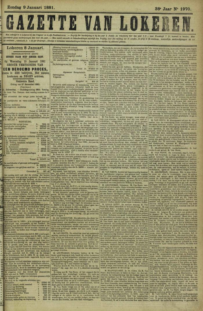 Gazette van Lokeren 09/01/1881