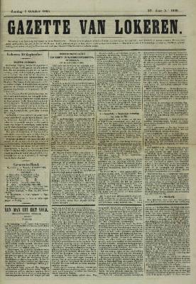 Gazette van Lokeren 01/10/1865