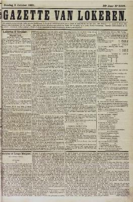 Gazette van Lokeren 09/10/1881