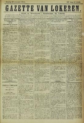 Gazette van Lokeren 27/01/1901