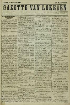 Gazette van Lokeren 26/02/1882