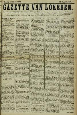 Gazette van Lokeren 11/03/1894