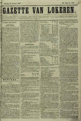 Gazette van Lokeren 31/10/1869