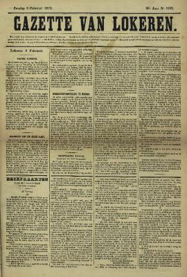 Gazette van Lokeren 09/02/1873