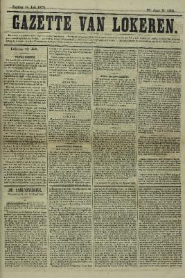 Gazette van Lokeren 14/07/1872