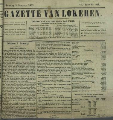 Gazette van Lokeren 05/01/1862