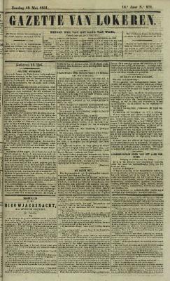 Gazette van Lokeren 19/05/1861