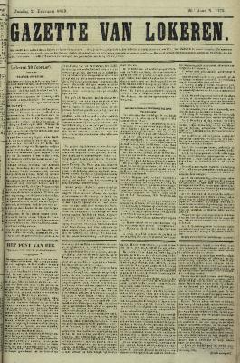 Gazette van Lokeren 21/02/1869