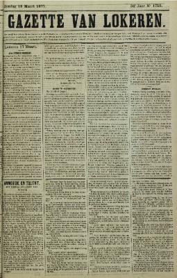 Gazette van Lokeren 18/03/1877