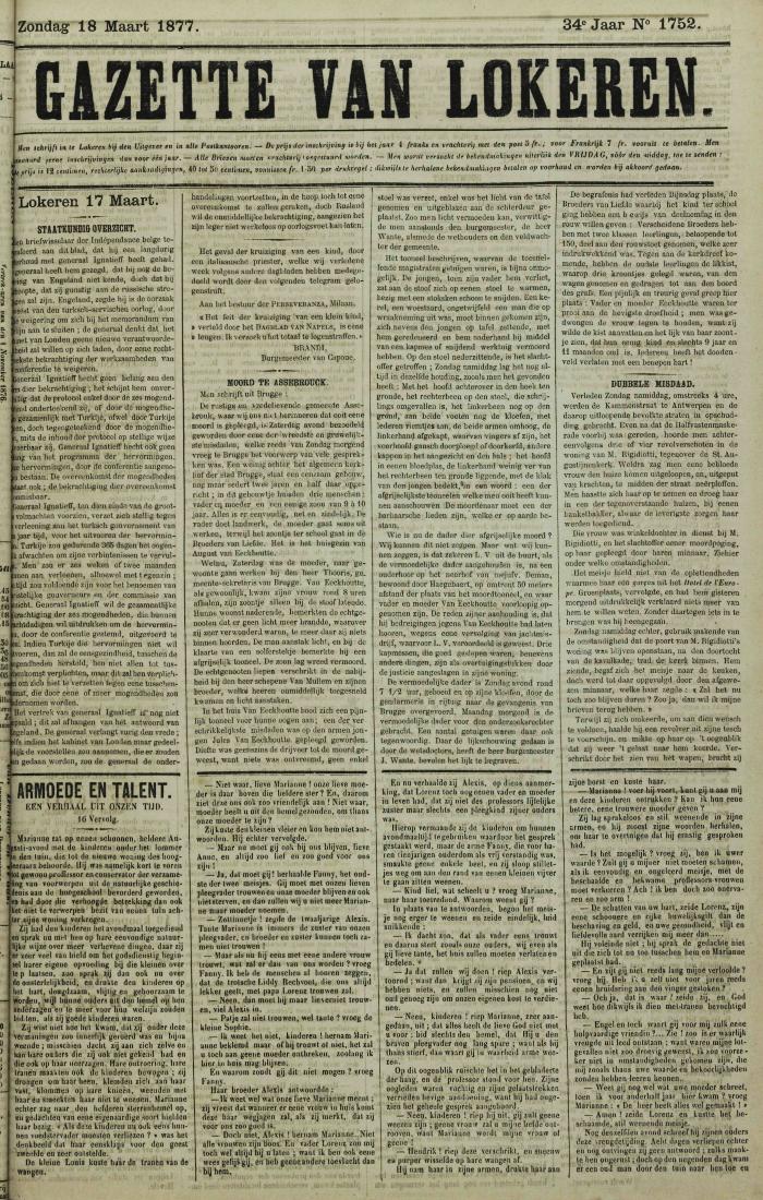 Gazette van Lokeren 18/03/1877