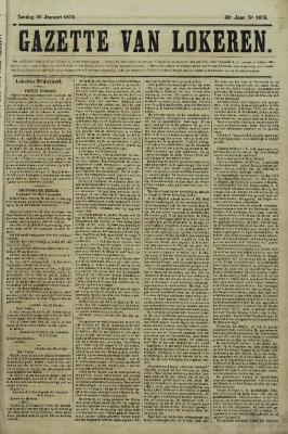 Gazette van Lokeren 30/01/1876