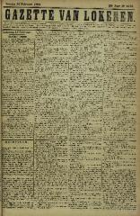 Gazette van Lokeren 20/02/1881