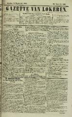 Gazette van Lokeren 15/09/1861