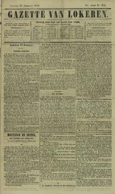 Gazette van Lokeren 20/01/1861