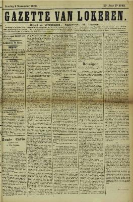 Gazette van Lokeren 09/11/1902