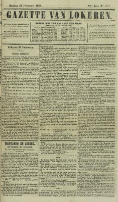 Gazette van Lokeren 24/02/1861