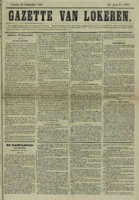 Gazette van Lokeren 16/09/1866