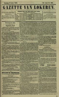 Gazette van Lokeren 27/07/1862