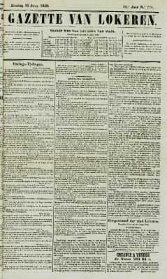 Gazette van Lokeren 19/06/1859