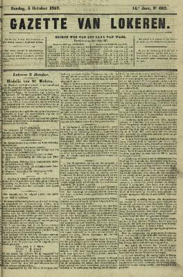 Gazette van Lokeren 04/10/1857