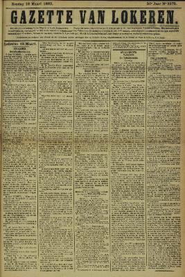 Gazette van Lokeren 19/03/1893