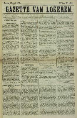 Gazette van Lokeren 30/06/1878