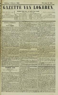 Gazette van Lokeren 05/02/1860